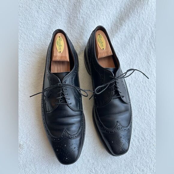 Allen Edmonds Mens Dress Shoes Larchmont Wingtip Derby 10 E‎ Oxford USA wingtip - Picture 5 of 12